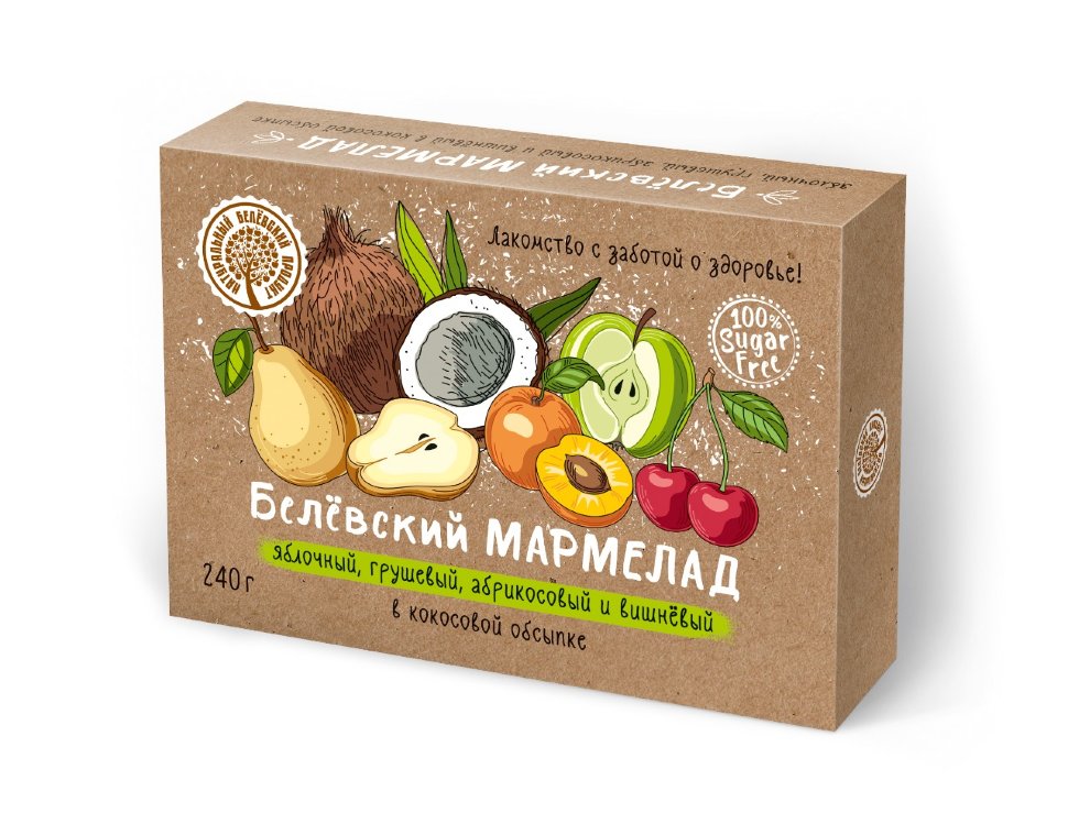  Мармелад белевский на фруктозе 240г  в Северодвинске