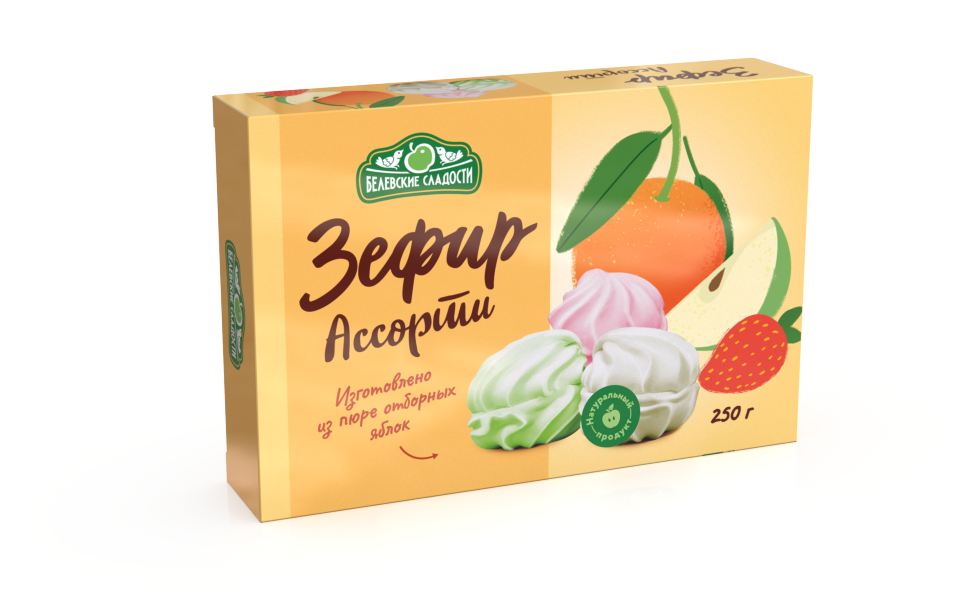  Зефир белевский "Ассорти" 250г в Северодвинске
