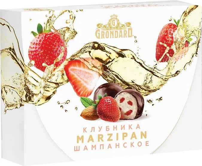 TM Grondard       (10185) Конфеты глазированные Марципановые Клубника и Шампанское, 98г в Северодвинске